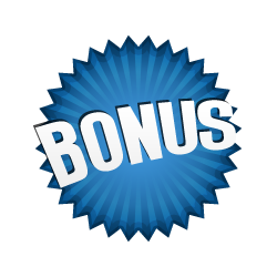 Bonus Burst Badge Blue 